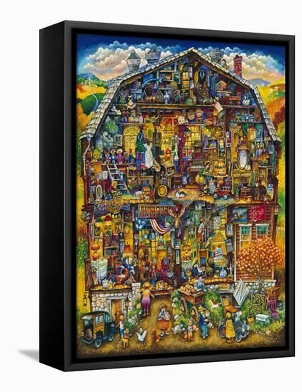 The Antique Barn-Bill Bell-Framed Stretched Canvas