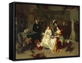 The Antique Dealer, 1889-Gerolamo Induno-Framed Stretched Canvas