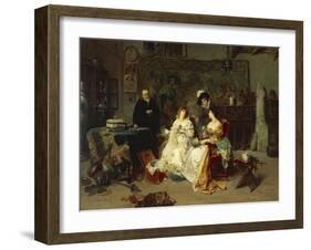 The Antique Dealer, 1889-Gerolamo Induno-Framed Giclee Print