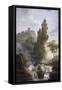 The Antique Temple-Hubert Robert-Framed Stretched Canvas