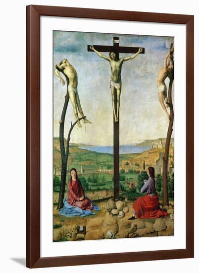 The Antwerp Crucifixion, 1454-1455-Antonello da Messina-Framed Giclee Print