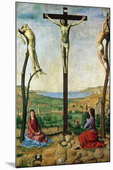 The Antwerp Crucifixion, 1454-1455-Antonello da Messina-Mounted Giclee Print