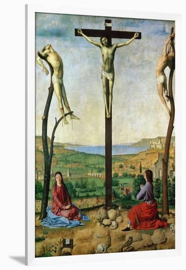 The Antwerp Crucifixion, 1454-1455-Antonello da Messina-Framed Giclee Print