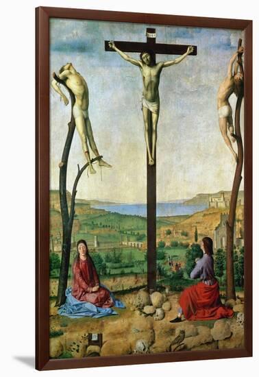 The Antwerp Crucifixion, 1454-1455-Antonello da Messina-Framed Giclee Print