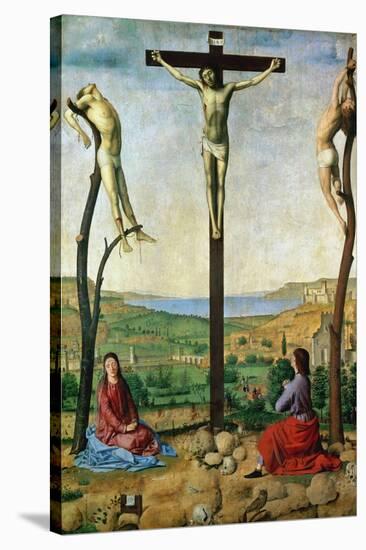 The Antwerp Crucifixion, 1454-1455-Antonello da Messina-Stretched Canvas