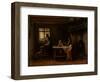 The Anxious Family (Oil on Canvas)-Jozef (1824-1911) Israels-Framed Giclee Print