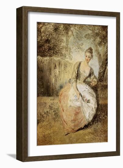 The Anxious Lover-Jean Antoine Watteau-Framed Giclee Print