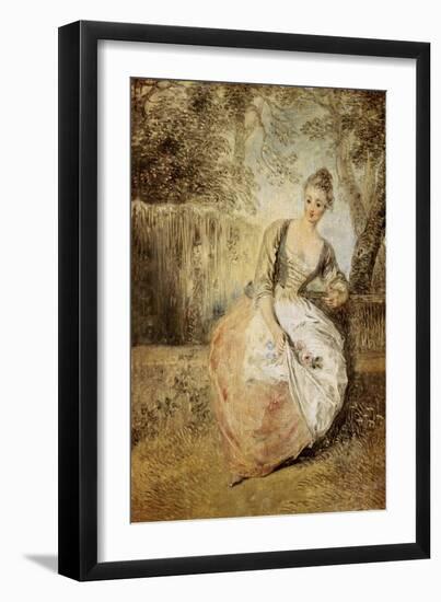 The Anxious Lover-Jean Antoine Watteau-Framed Giclee Print