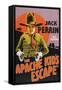 The Apache Kid's Escape-null-Framed Stretched Canvas