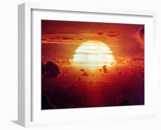 The Apache Shot, Was a 1.85 Megaton Hydrogen Bomb, Enewetak Atoll on July 8, 1956-null-Framed Photo