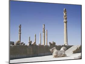 The Apadana (King's Audience Hall), Persepolis, Unesco World Heritage Site, Iran, Middle East-Jennifer Fry-Mounted Photographic Print