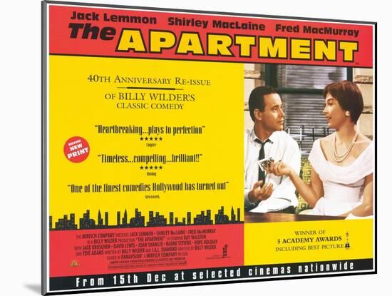 The Apartment, 1960-null-Mounted Art Print