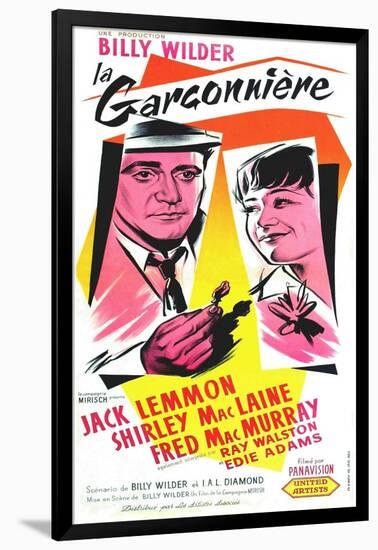 The Apartment, French Movie Poster, 1960-null-Framed Art Print