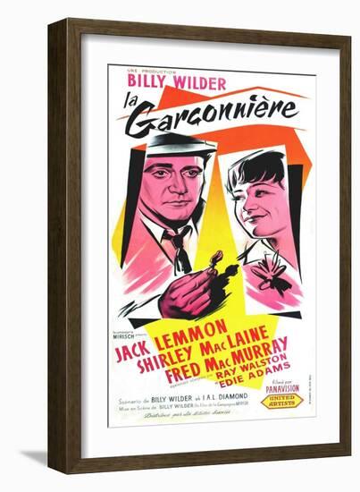 The Apartment, French Movie Poster, 1960-null-Framed Art Print