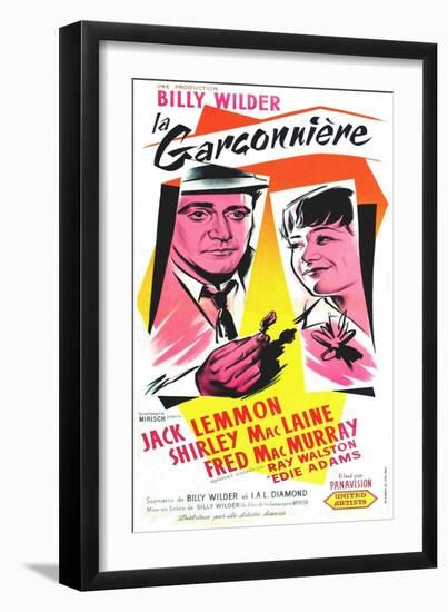 The Apartment, French Movie Poster, 1960-null-Framed Art Print