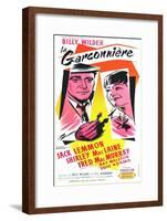 The Apartment, French Movie Poster, 1960-null-Framed Art Print