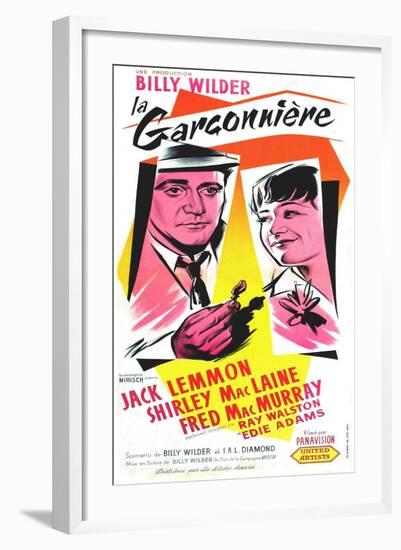 The Apartment, French Movie Poster, 1960-null-Framed Art Print