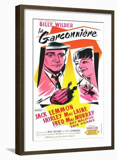 The Apartment, French Movie Poster, 1960-null-Framed Art Print