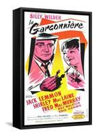 The Apartment, French Movie Poster, 1960-null-Framed Stretched Canvas