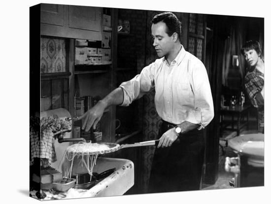 The Apartment, Jack Lemmon, Shirley MacLaine, 1960-null-Stretched Canvas