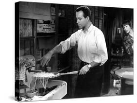 The Apartment, Jack Lemmon, Shirley MacLaine, 1960-null-Stretched Canvas