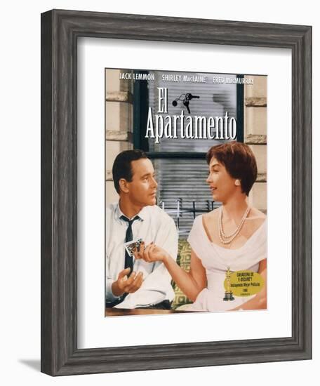 The Apartment, Spanish Movie Poster, 1960-null-Framed Art Print