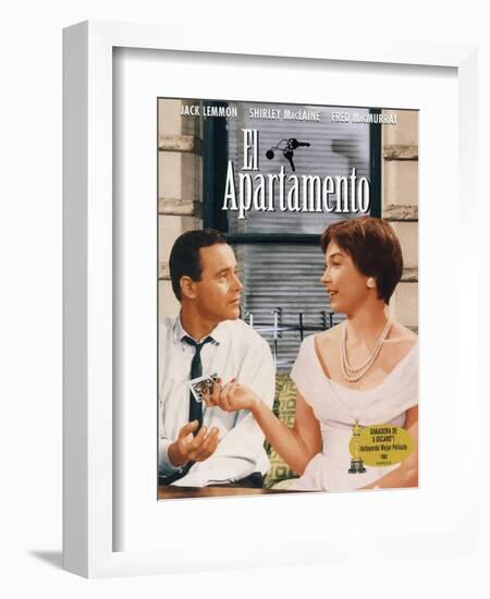 The Apartment, Spanish Movie Poster, 1960-null-Framed Art Print