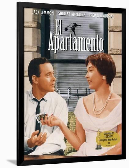 The Apartment, Spanish Movie Poster, 1960-null-Framed Art Print