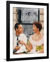 The Apartment, Spanish Movie Poster, 1960-null-Framed Art Print