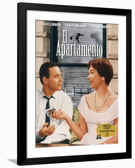 The Apartment, Spanish Movie Poster, 1960-null-Framed Art Print