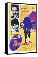 The Apartment, Spanish Movie Poster, 1960-null-Framed Stretched Canvas