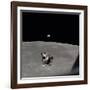 The Apollo 11 Lunar Module Ascending from Moon's Surface, July 20, 1969-null-Framed Photo