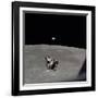 The Apollo 11 Lunar Module Ascending from Moon's Surface, July 20, 1969-null-Framed Photo