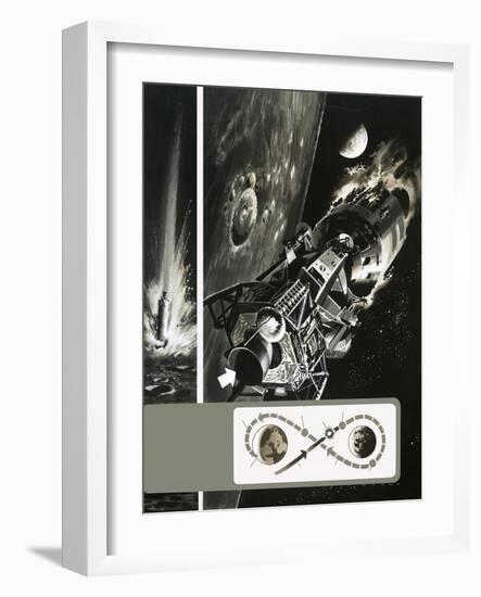 The Apollo 13 Mission-Wilf Hardy-Framed Giclee Print