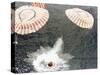The Apollo 15 Capsule Lands Safely Despite a Parachute Failure, Mid-Pacific Ocean, 1971-null-Stretched Canvas
