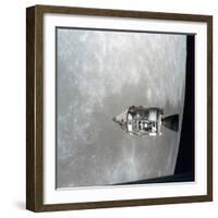 The Apollo 15 Command and Service Modules in Lunar Orbit, 1971-null-Framed Photographic Print