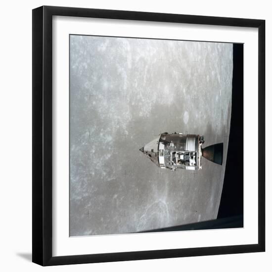 The Apollo 15 Command and Service Modules in Lunar Orbit, 1971-null-Framed Photographic Print