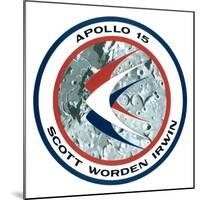 The Apollo 15 Lunar Mission Insignia, 1971-null-Mounted Giclee Print