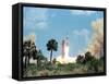 The Apollo 16 Space Vehicle Is Launched from Kennedy Space Center-Stocktrek Images-Framed Stretched Canvas