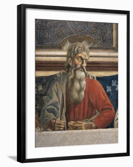 The Apostle Andrew, Detail from the Last Supper, 1450-Andrea Del Castagno-Framed Giclee Print