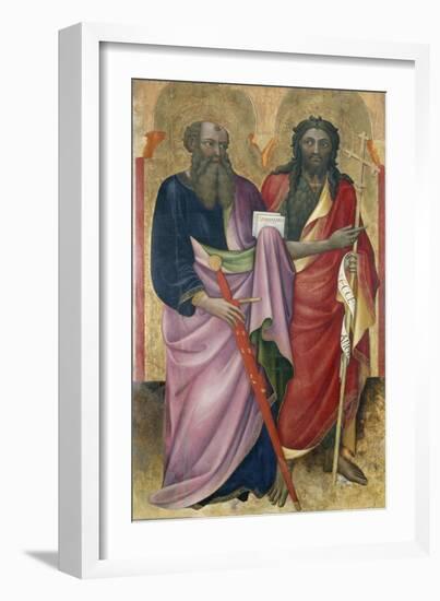 The Apostle Paul and John the Baptist, C.1418-20-Piero Di Alvaro-Framed Giclee Print