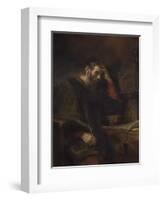 The Apostle Paul, C.1657-Rembrandt van Rijn-Framed Giclee Print