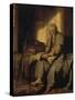 The Apostle Paul in Prison, 1627-Rembrandt van Rijn-Stretched Canvas