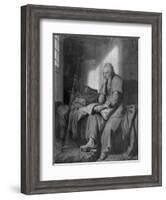 The Apostle Paul in Prison-Rembrandt van Rijn-Framed Giclee Print