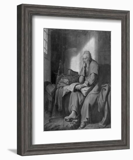 The Apostle Paul in Prison-Rembrandt van Rijn-Framed Giclee Print