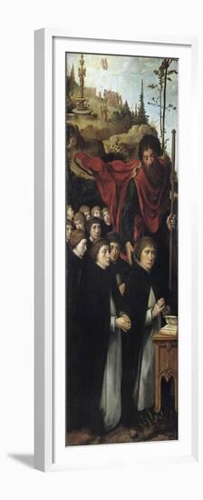 The Apostle Saint James the Great with Preachers (Right Panel of the Last Judgment Triptyc)-Pieter Coecke Van Aelst the Elder-Framed Premium Giclee Print