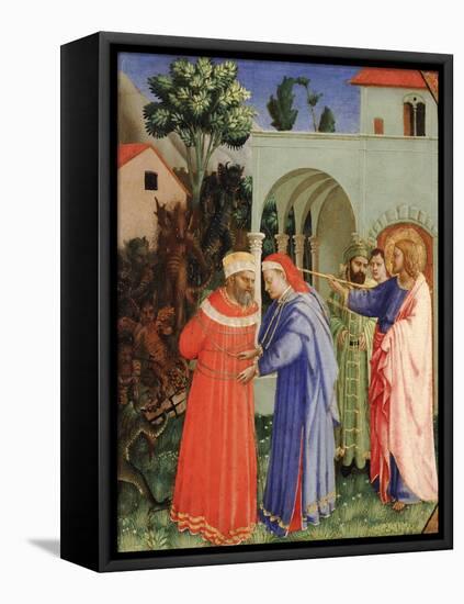 The Apostle Saint James the Greater Freeing the Magician Hermogenes-Fra Angelico-Framed Stretched Canvas