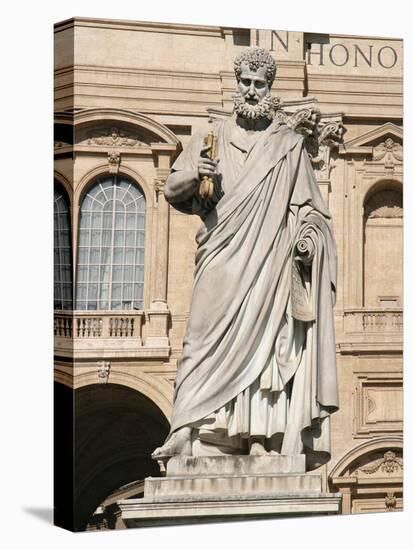 The Apostle Saint Peter Holding the Keys, Square of Sant Peter, City of the Vatican-Prisma Archivo-Stretched Canvas