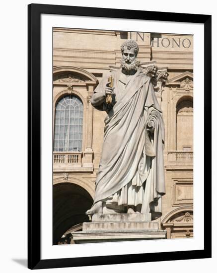 The Apostle Saint Peter Holding the Keys, Square of Sant Peter, City of the Vatican-Prisma Archivo-Framed Photographic Print