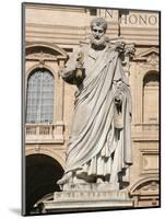 The Apostle Saint Peter Holding the Keys, Square of Sant Peter, City of the Vatican-Prisma Archivo-Mounted Photographic Print